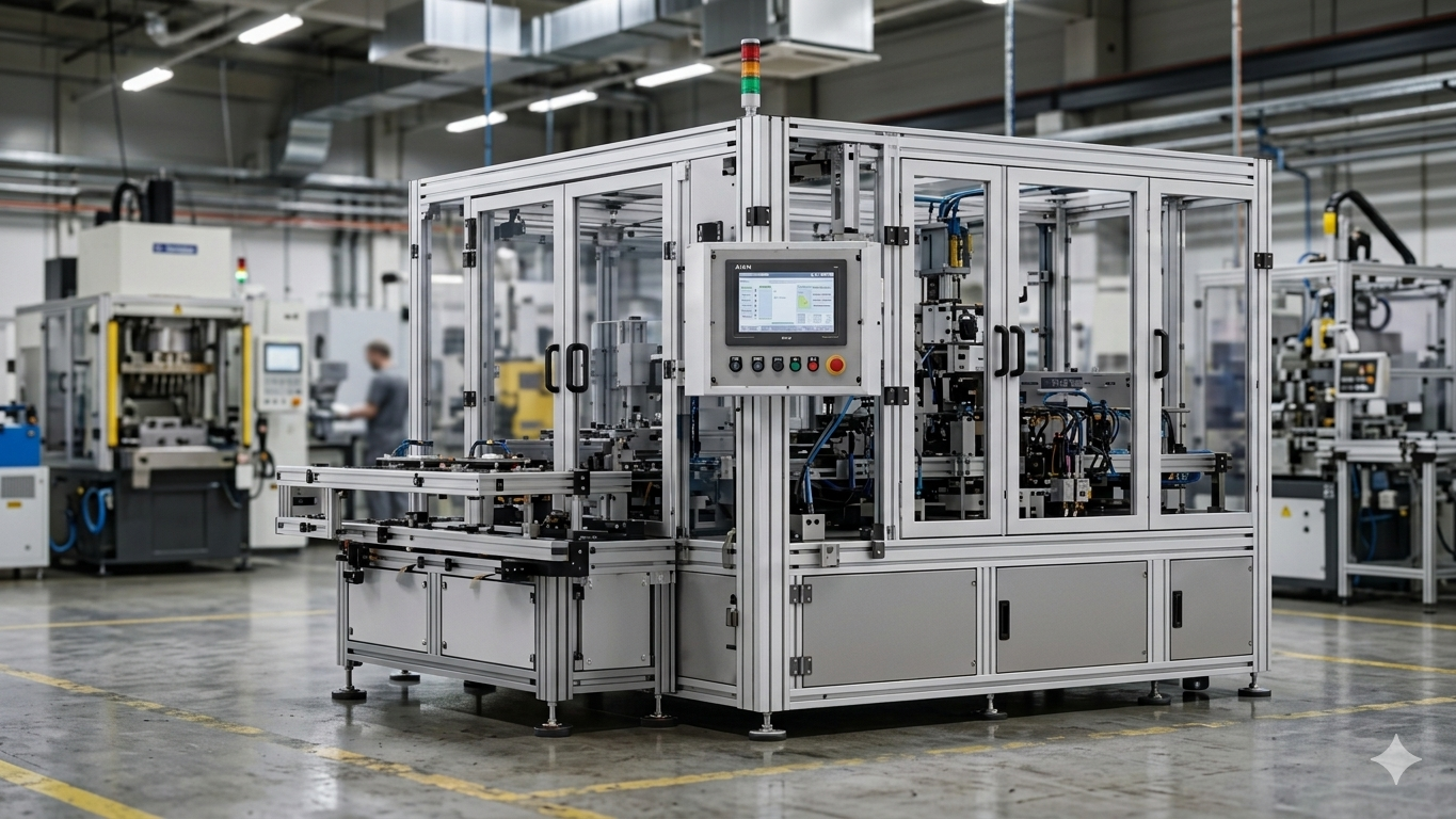 Smart manufacturing machine on the factory floor